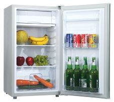 Refrigerator 95 liter 12V direct current design fridge freezer for solar systems, among others