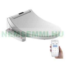 Bidé fűthető szárítós WC deszka éjszakai fény, applikációval irányítható, sötétben világít, szagtalanító funkció