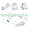 A bidet can be retrofitted. It can be connected to the inlet pipe of the toilet tank. Bidet under toilet seat complete set