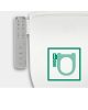 Bidés toilet seat with instant water heating technology, heatable seat 