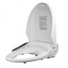 Bidet toilet board with heatable board, water and dryer adjustable temperature  