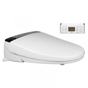   Bidés WC deszka luxus kivitelben, világító LCD érintőképernyős távirányítóval, fűthető deszkával