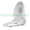 Bidet toilet seat in a luxurious design, with LED lighting and a heated seat