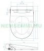 Bidés WC deszka 3/8" hideg vizes csatlakozású