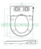 Bidet toilet seat with 1/2" cold water connection 