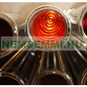   Vákuumcső 58x1800 Big-Pipe napkollektorhoz kompletten, Heat-pipe csővel együtt 24mm fej