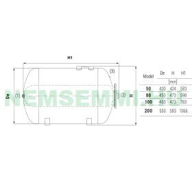 Napkollektor szolár fekvő Cordivari tágulási tartály 80 liter kifejezetten napkollektoros rendszerhe