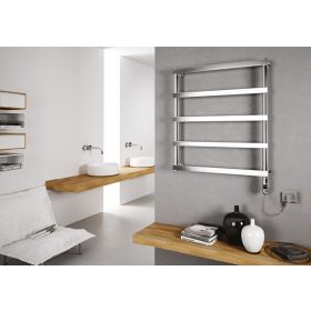 Elektromos radiátor - Cordivari Alessandra Electric 530x420 rozsdamentes acél design törölközőszárít