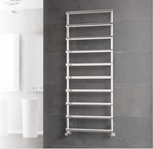 Design radiátor - Cordivari Alessandra Polished 530x420 polírozott rozsdamentes acél design törölköz