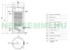 300 liter DHW tank with extra large heat exchanger - Cordivari Bolly1 XL WB300 1 heat exchanger for stationary, solar collector or heat pump