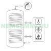 Hot water tank - Cordivari Bolly 2ST FB300 2-heat exchanger standing 300L indirect boiler 