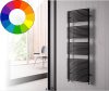 Színes radiátor - Cordivari Brigitte 400x785 fekete design törölközőszárító. Rendelhető fekete piros kék sárga zöld barna lila narancs drapp színben