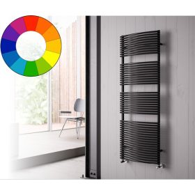 Színes radiátor - Cordivari Brigitte 400x785 fekete design törölközőszárító. Rendelhető fekete piros