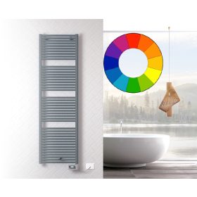   Elektromos radiátor - Cordivari Claudia Electric 400x763 szürke design törölközőszárító 400 W fűtőbetéttel