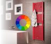Színes radiátor - Cordivari Claudia Elite 450x1195 piros design törölközőszárító. Rendelhető fekete 