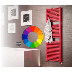 Színes radiátor - Cordivari Claudia Elite 450x1195 piros design törölközőszárító. Rendelhető fekete 