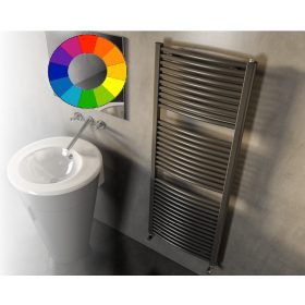 Színes design radiátor - Cordivari Claudia Curved 450x760 szürke design törölközőszárító. Rendelhető