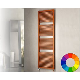 Színes design radiátor - Cordivari Claudia Square 490x775 narancssárga design törölközőszárító.