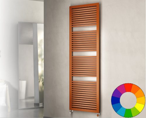 Színes design radiátor - Cordivari Claudia Square 490x775 narancssárga design törölközőszárító.