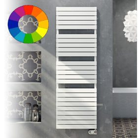   Színes elektromos radiátor - Cordivari Dory Electric 500x784 fehér színű design törölközőszárító 500 W fűtőbetéttel. Rendelhető fekete piros kék sárga zöld barna lila narancs drapp színben