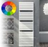 Cordivari Dory 400x784 white design towel warmer. Available in black red blue yellow green brown purple orange beige