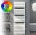 Cordivari Dory 400x784 white design towel warmer. Available in black red blue yellow green brown purple orange beige