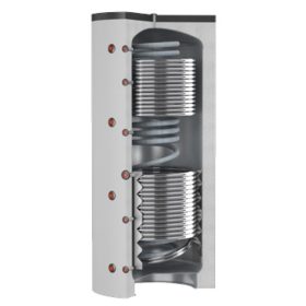 Puffer tartály 3 hőcserélős Cordivari Eco-Combi 600 liter 1 inox és 2 acél hőcserélővel