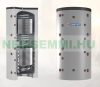 Puffer tartály 3 hőcserélős Cordivari Eco-Combi 800 liter 1 inox és 2 acél hőcserélővel