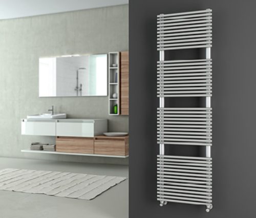 Design radiátor - Cordivari Elen 18 Satin 430x760 szálcsiszolt rozsdamentes acél design törölközőszá