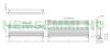 Design radiator - Cordivari Elen 18 Wide Polished 1228x400 polished stainless steel design towel rail