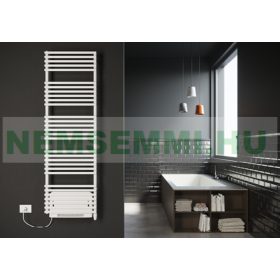   Színes elektromos radiátor - Cordivari Gloria 22 Blower 490x790 fehér design törölközőszárító kényszerkeringetésű radiátor 500W fűtőbetéttel