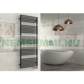   Színes elektromos radiátor - Cordivari Gloria 22 Electric 430x790 fekete színű design törölközőszárító 400 W fűtőbetéttel. Rendelhető fekete piros kék sárga zöld barna lila narancs drapp színben