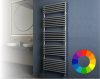 Színes design radiátor - Cordivari Gloria 22 Plus 430x790 szürke design törölközőszárító. Rendelhető fekete piros kék sárga zöld barna lila narancs drapp színben
