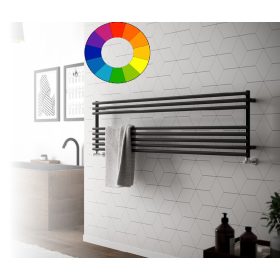 Színes radiátor - Cordivari Gloria 22 Wide 1200x395 sötétszürke design törölközőszárító. Rendelhető 