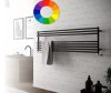 Színes radiátor - Cordivari Gloria 22 Wide 1200x395 fehér RAL9010  design törölközőszárító. Rendelhető fekete piros kék sárga zöld barna lila narancs drapp színben