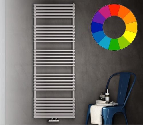 Színes radiátor - Cordivari Gloria 22 430x790 szürke design törölközőszárító. Rendelhető fekete piros kék sárga zöld barna lila narancs drapp színben