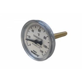   Hüvelyes hőmérő Cordivari 1/2" csatlakozás 0°-120°C hőmérséklet tartomány