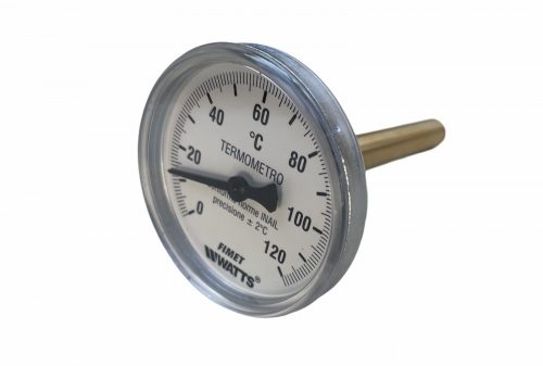 Sleeve thermometer Cordivari 1/2" connection 0°-120°C temperature range