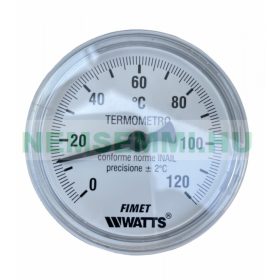   Hüvelyes hőmérő Cordivari 1/2" csatlakozás 0°-120°C hőmérséklet tartomány