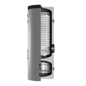   Hibrid tartály 1 hőcserélővel hőszivattyúval kompatibilis 250/90l Indirekt tároló és puffertartállyal kombinálva HMV-be épített 