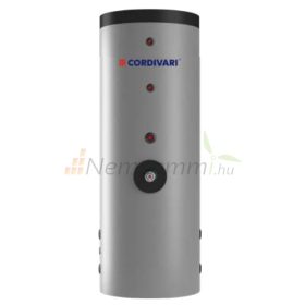 Hibrid rozsdamentes tartály hőszivattyúval kompatibilis 300/90l Indirekt tároló és puffertartállyal kombinálva HMV-be épített 2 hőcserélővel