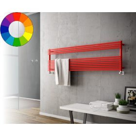Színes design radiátor - Cordivari Katia VX Wide 1200x405 piros design törölközőszárító. Rendelhető 