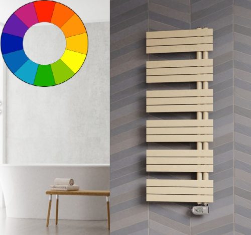 Színes elektromos radiátor - Cordivari Kelly Flat DX Electric 500x864 matt bézs színű design törölkö
