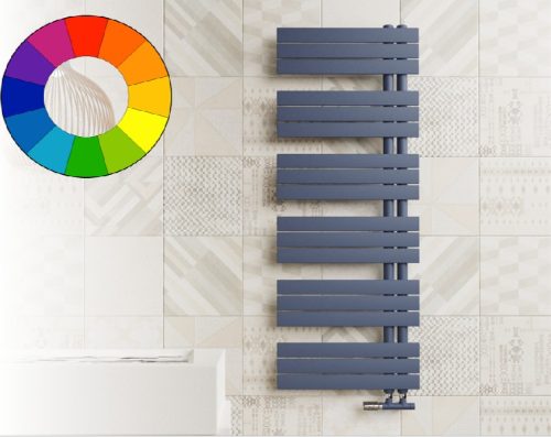 Színes radiátor - Cordivari Kelly Flat 500x864 farmerkék design törölközőszárító