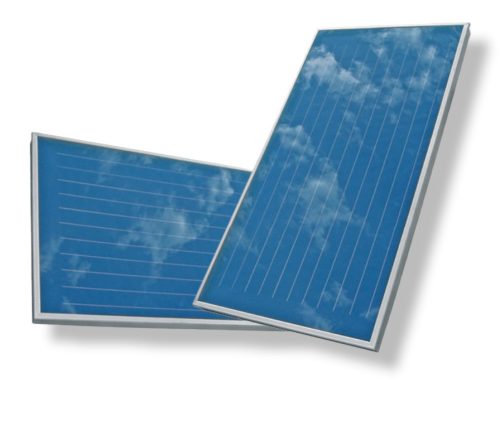Cordivari premium extra large horizontal 2.5 m2 solar collector with blue absorber, copper tube flat collector 85 mm thick aluminum frame with 5 year warranty