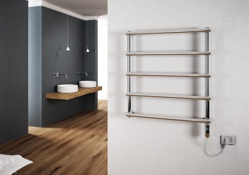 Elektromos radiátor - Cordivari Laura Electric 530x420 rozsdamentes acél design törölközőszárító 150