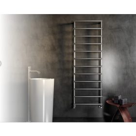 Design radiátor - Cordivari Laura Polished 530x420 polírozott rozsdamentes acél design törölközőszár
