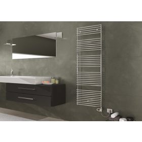   Elektromos radiátor - Cordivari Leila Electric 500x1150 rozsdamentes acél design törölközőszárító 300 W fűtőbetéttel