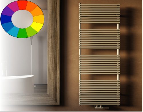 Design radiator - Cordivari Lucy 18 430x760 beige design towel rail. Available in black red blue yellow green brown purple orange beige