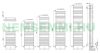 Design radiator - Cordivari Lucy 25 Chromed 430x738 chrome design towel rail